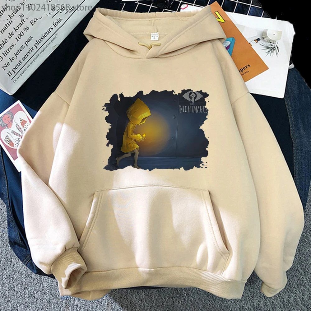 

Anime Little Nightmare Hoodies Women Long Sleeve Sweatshirts Hooded Fashion Tops Men Kawaii Printed Clothing Manga Graphic Hoody