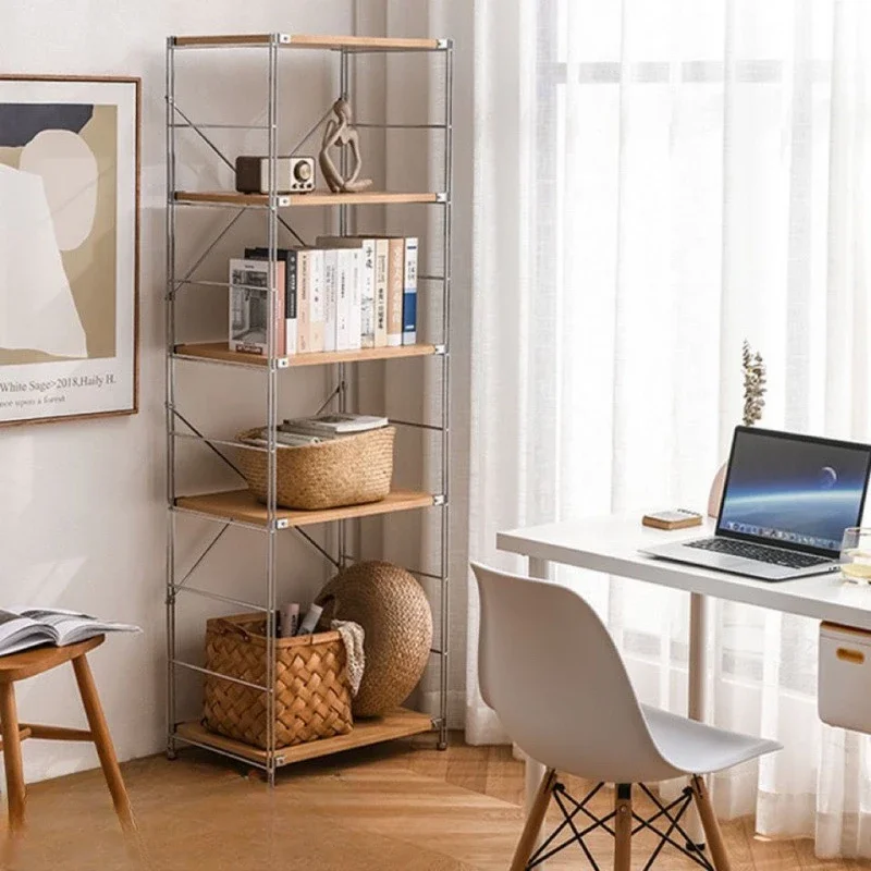 Japanese Style Storage Rack Floor To Ceiling Multi Story Kitchen and Living Room Combination Snack Cutlery Book