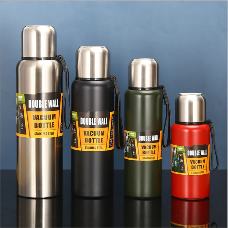 

500ml/750ml Outdoor Stainless Steel Thermos Bottle Travel Portable Stainless Steel Water Bottle Climbing Steel Vacuum Flasks