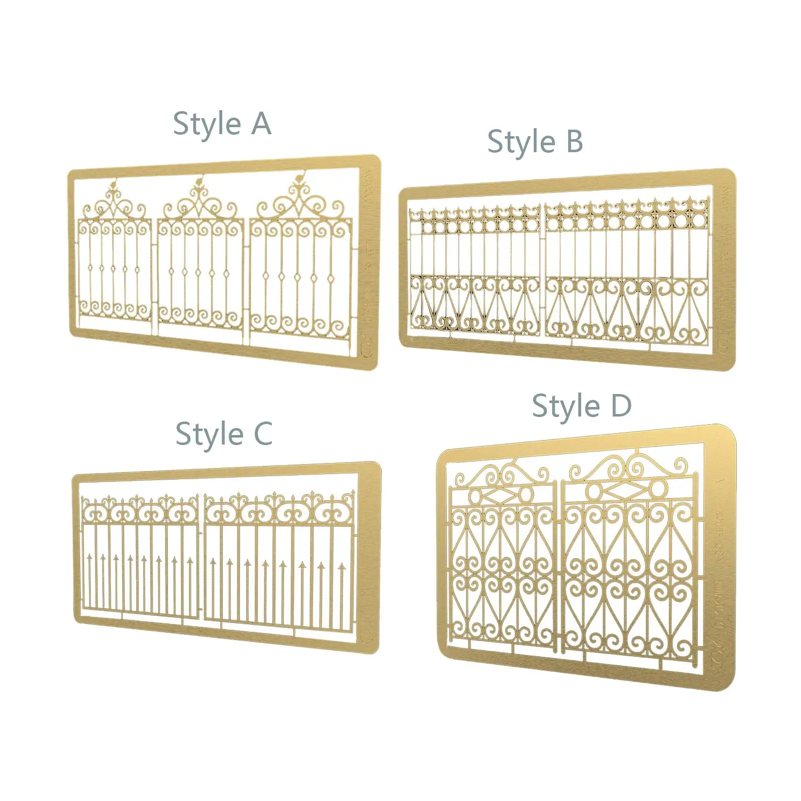 

Handmade 1/35 DIY 3D Puzzle Model Brass Door Scenery Architecture Building Accs Sand Table Decor Dioramas Layout Crafts