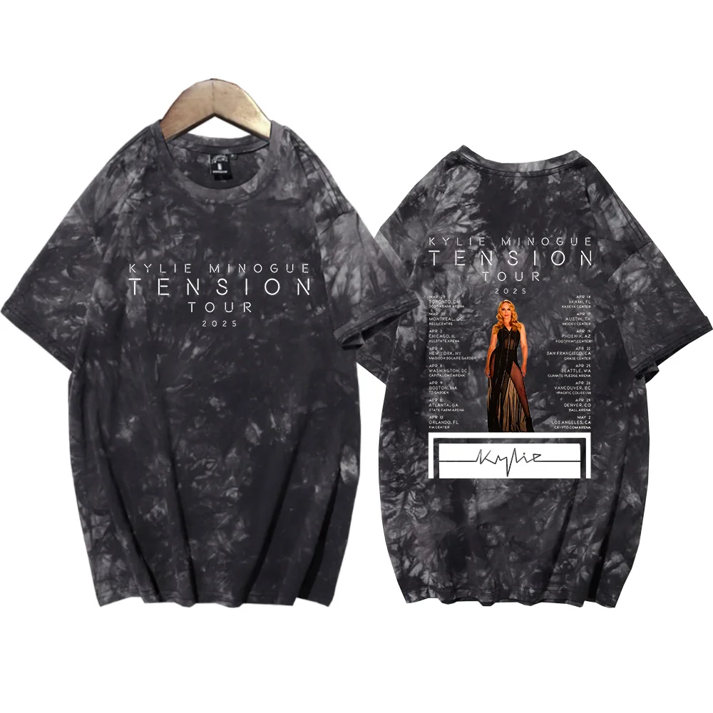 Мужская/Женская футболка Kylie Minogue с коротким рукавом круглым вырезом и принтом 2025