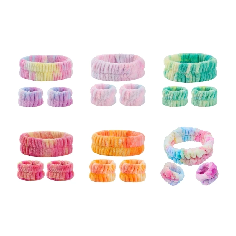 

Soft Wristband Wrist Plush Hair Hoop for Washing Face Fluffy Wrist Hairbands Wash Towel Terry Cloth Prevent Spilling