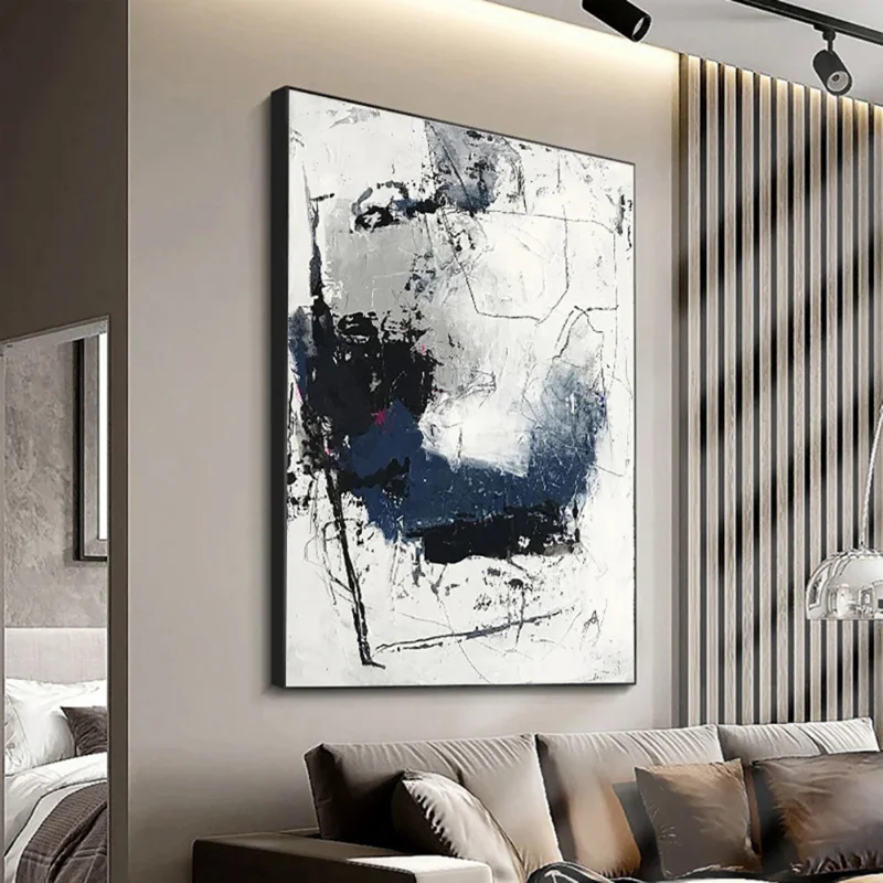 Абстрактная текстурированная масляная живопись на холсте ручная роспись