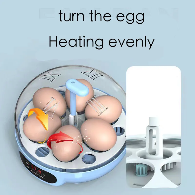 4/6 Egg Incubator Chicken Fully Small Automatic Smart 21Day Fast Hatchery Machine Quail Bird Brooder Farm Animal Supplies Tray |