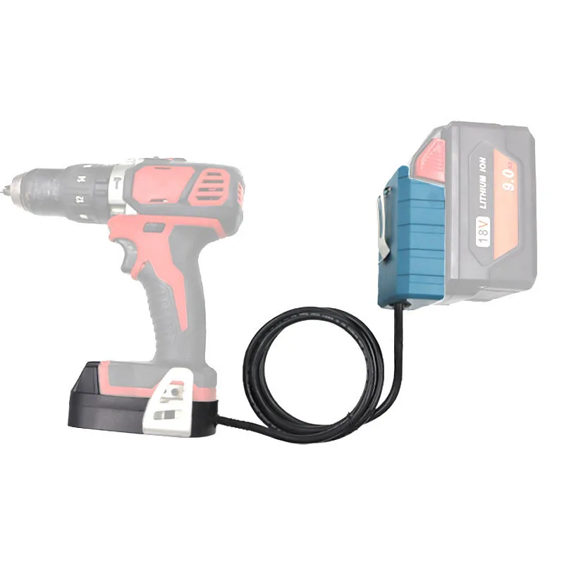 

For 18V Makita Dewei Bosch Miwatch Lithium Battery Tool With Snap Battery Extension Cable18v Lithium Batteries And Tools