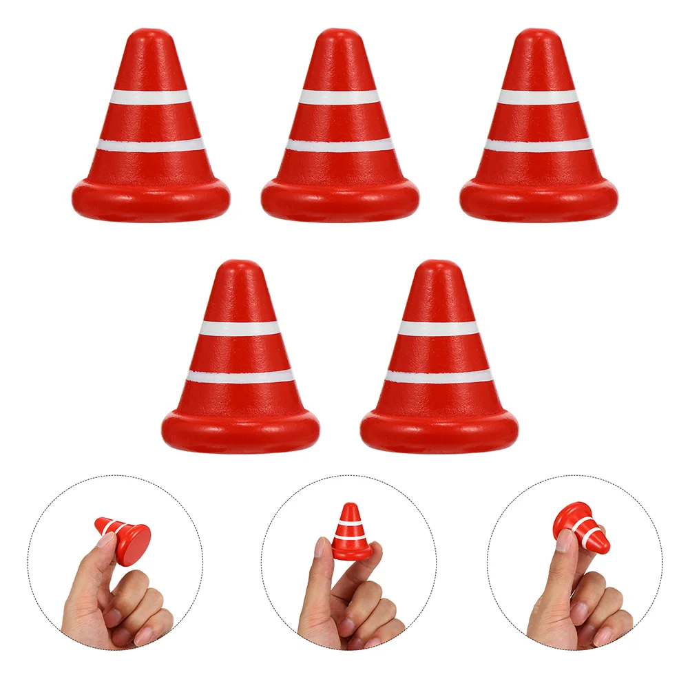 

6Pcs Small Road Cones for Kids Children Educational Road Cones Miniature Parking Lot Props
