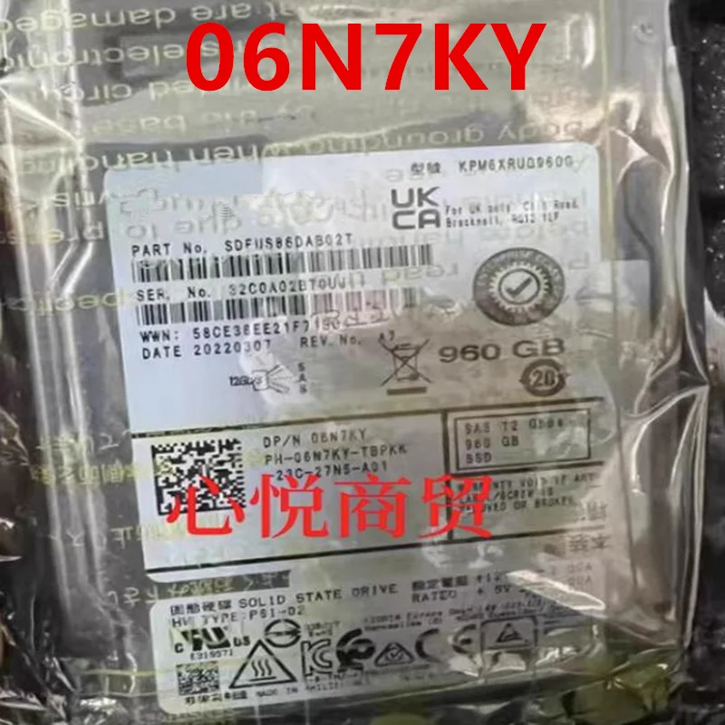 

Original Almost New Solid State Drive For DELL 960GB 2.5" SAS SSD For 06N7KY 6N7KY KPM6XRUG960G