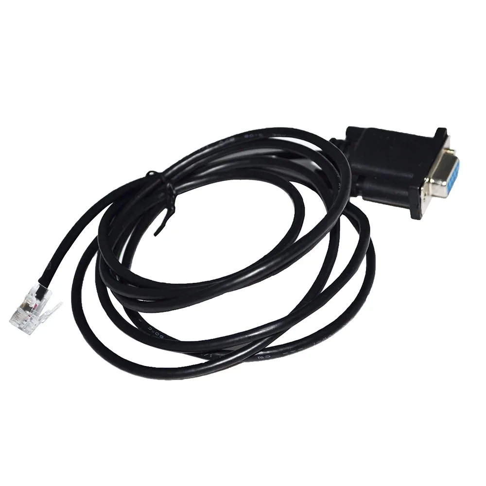 Фото Кабель последовательного интерфейса RS232 DB9 9-контактный на RJ11 RJ12 6P4C, совместимый с контроллером консоли-отладчика параметров DMKE J6 RS-232 №3