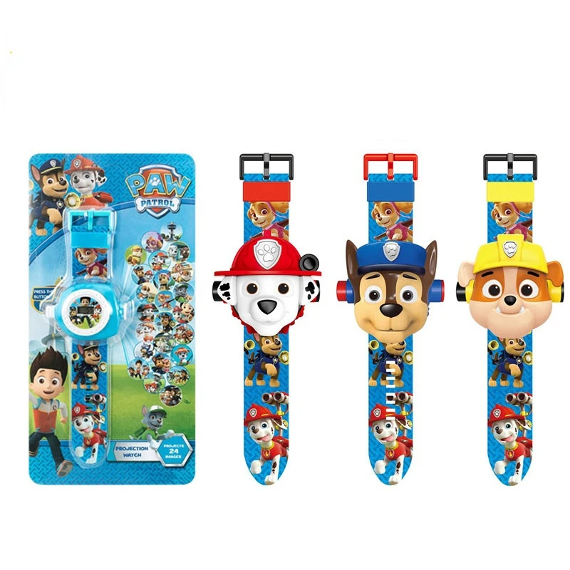 

Paw Patrol Projection Watches SPIN MASTER Toys Cartoon Kids Anime Figures 3D Projection Watch Toys for Children Birthday Gifts