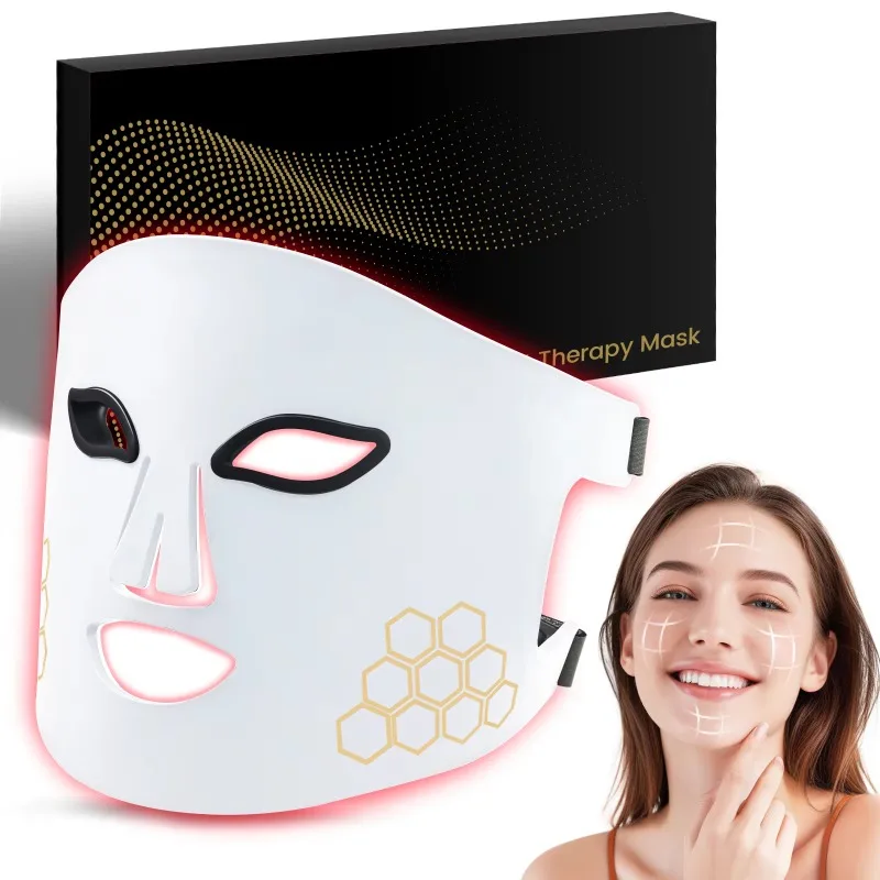 IDEATHERAPY 850 660 450 нм красный свет терапия силиконовая светодиодная маска для лица водонепроницаемая портативная с перезаряжаемой батареей (art.: 3920d3e778591) - 3920d3e778591