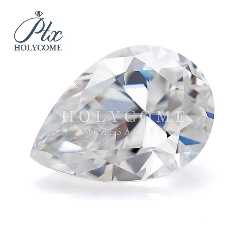 

Holycome Moissanite1.5x2.5-2x4mm D VVS1 Loose Gemstones Pear Cut Free Shipping Loose Moissanite Supplier Factory GRA Certificate