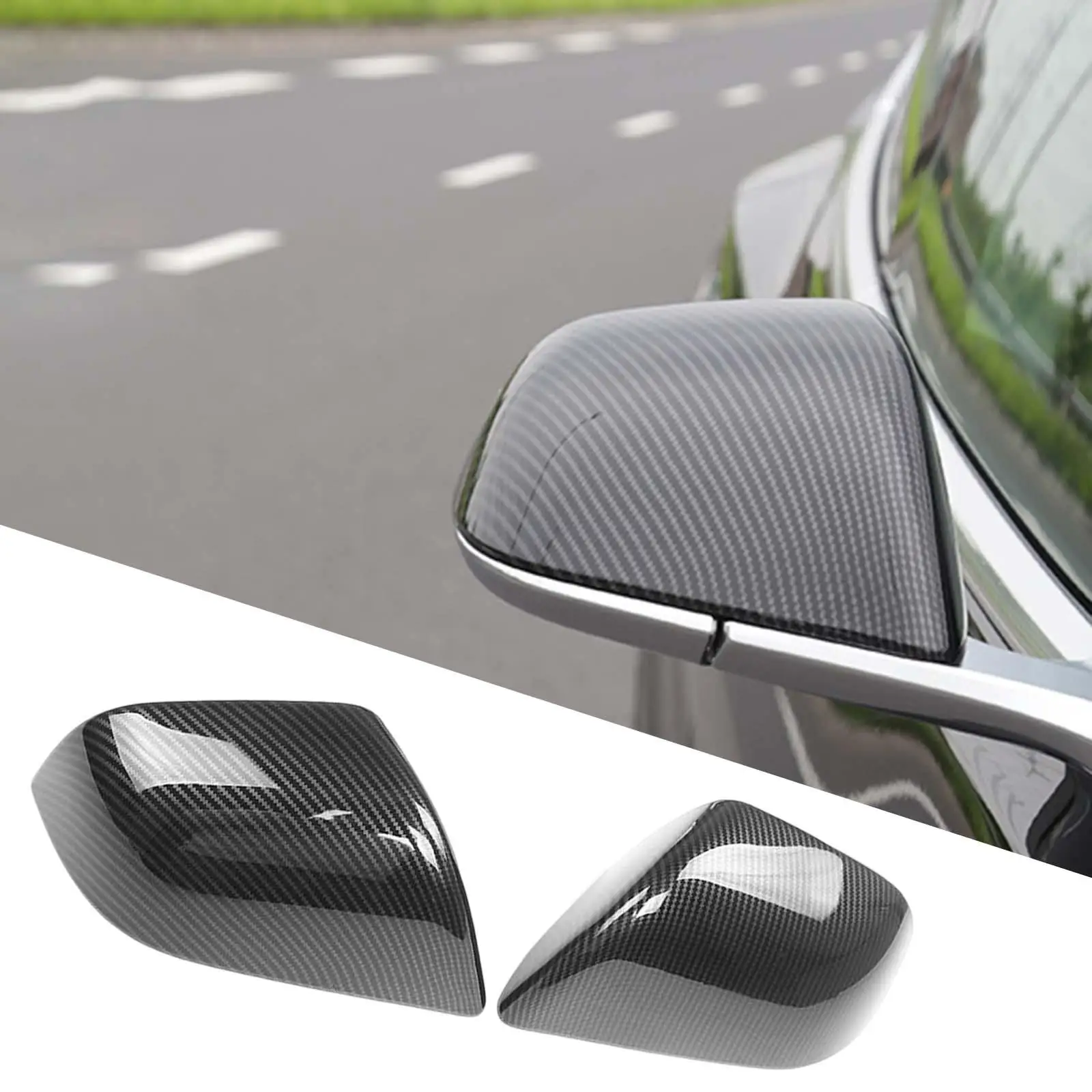 

1 пара, чехлы для заднего зеркала из углеродного волокна