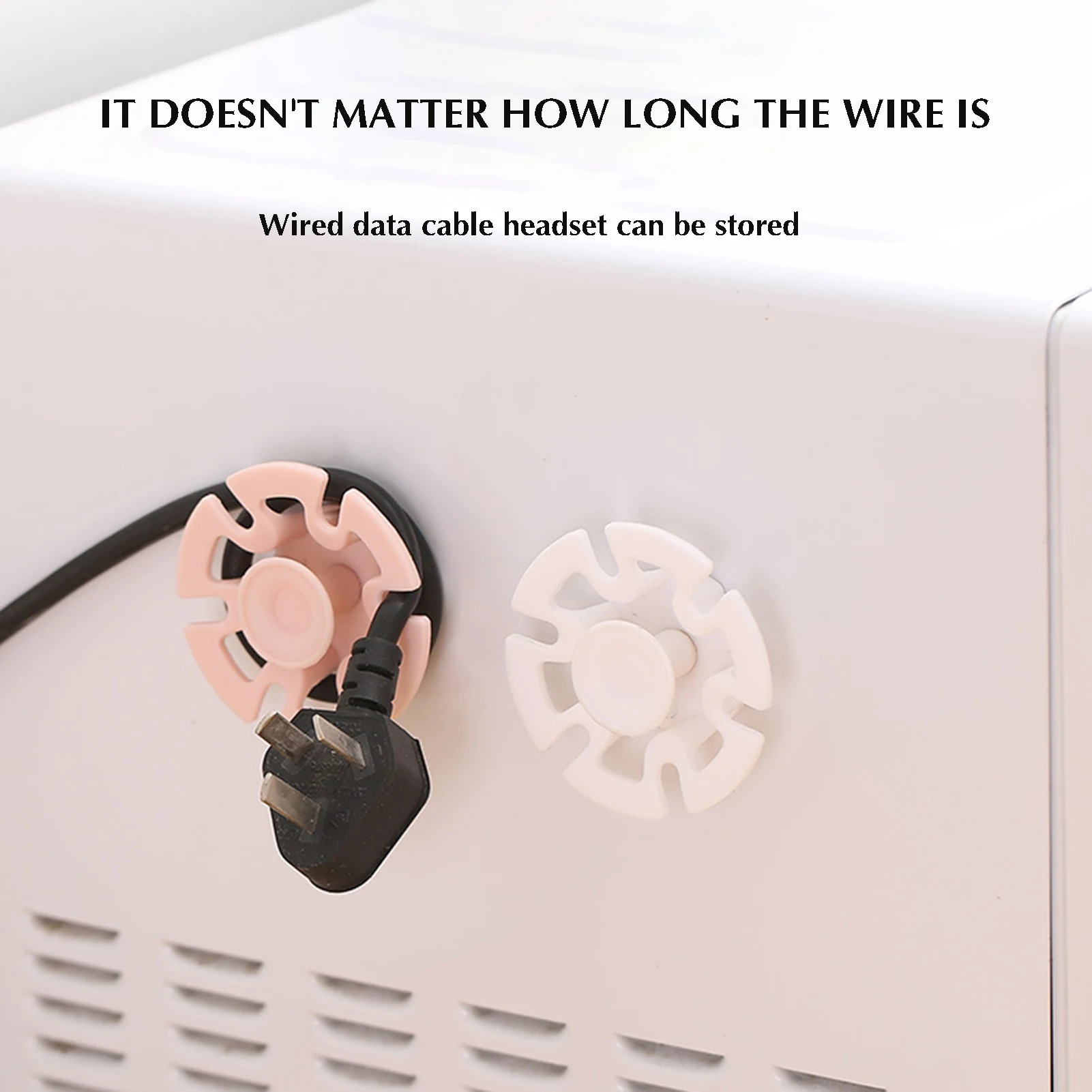 

Настенный крючок для хранения проводов, нескользящий противоударный держатель-органайзер, сверхпрочные зажимы для USB кабеля, шнура питания...