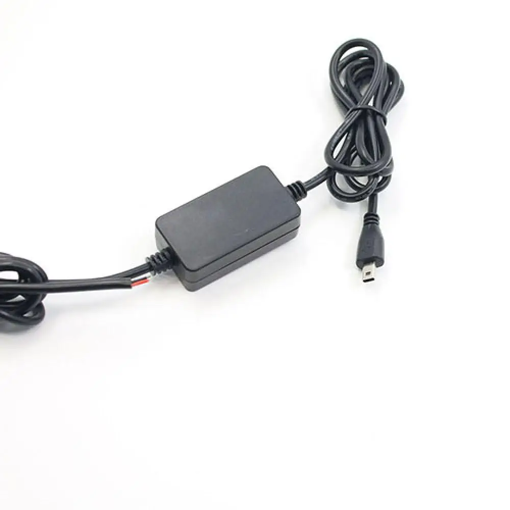 Черный Жесткий провод Автомобильный источник питания зарядный кабель для