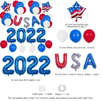 4th of july party decorations red white blue 2022 patriotic balloons set for independence election day