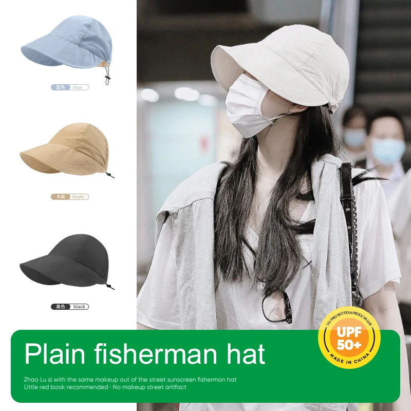 

2022 summer new style sun hat sun hat can be adjusted elastic sun hat peaked cap wholesale quick-drying breathable