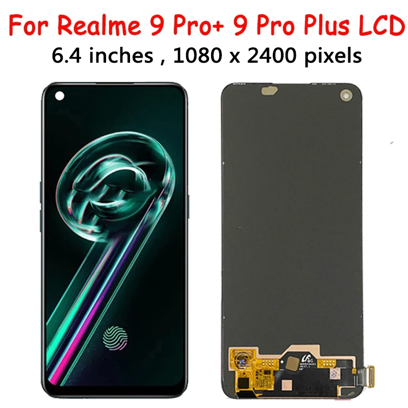 6 4 &quotНовый для Oppo Realme9 4G RMX3521 ЖК-дисплей с сенсорной панелью и дигитайзером Realme 9 Pro