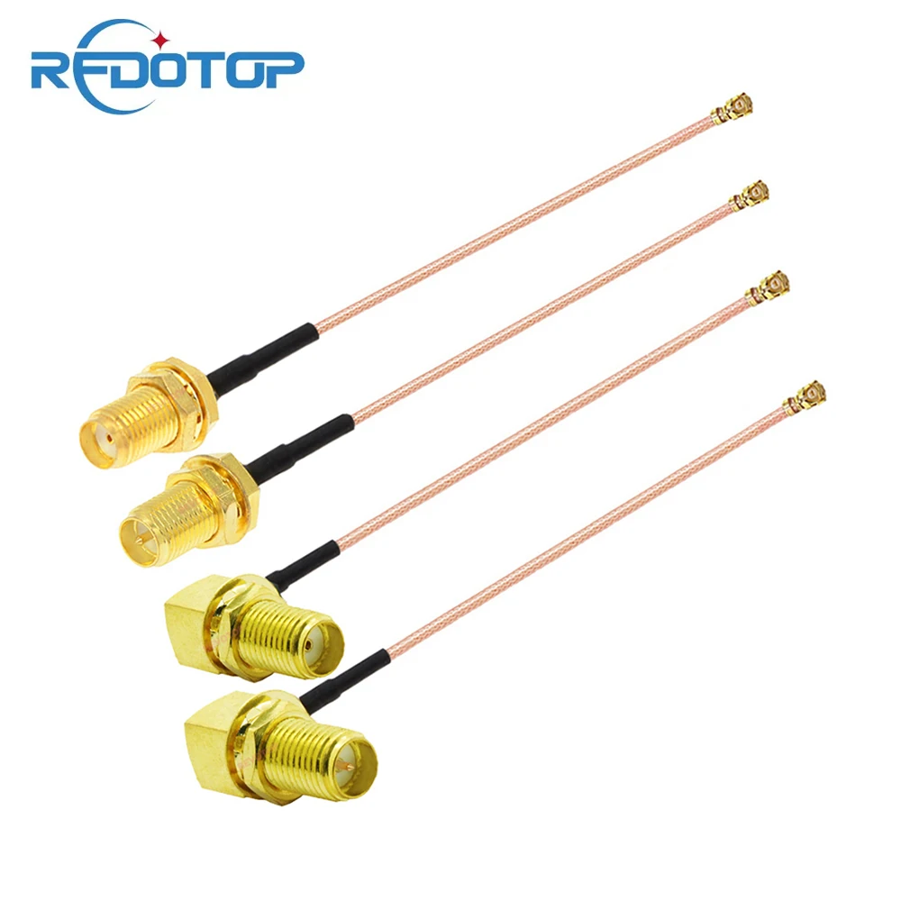 1 шт. RFDOTOP IPX к SMA кабелю, женский разъем SMA к uFL/u.FL/IPX/женский разъем, RG178 отрезок, Wi-Fi антенна, удлинитель