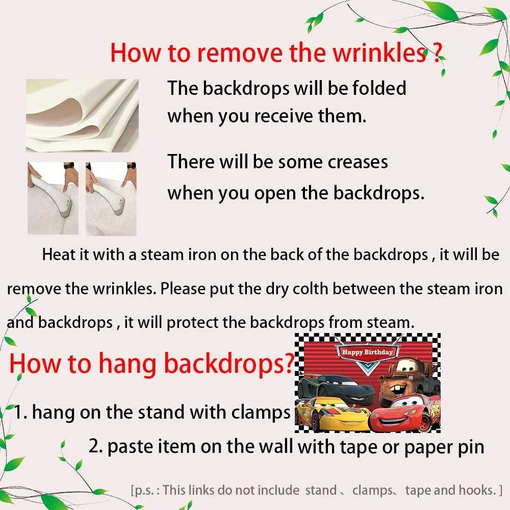 Фон для фотосъемки с изображением мультяшного автомобиля вечеринки в честь Дня