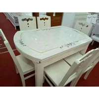 antique style italian dining table 100 solid wood italy style luxury dining table set natrual marble modern ds661