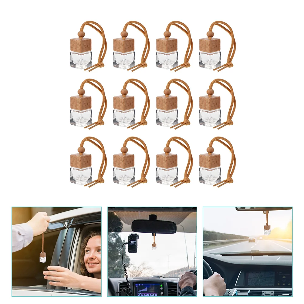 12 шт. подвеска в виде флакона для духов женский освежитель воздуха стеклянные