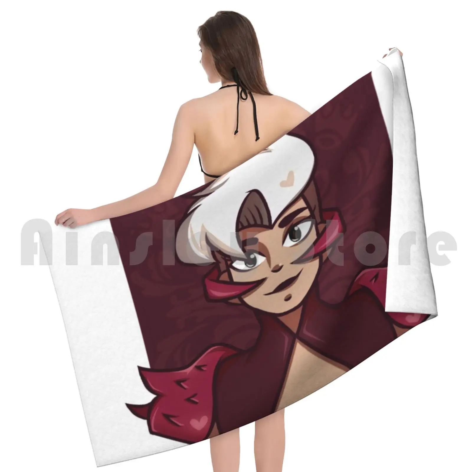 Пляжное полотенце Scorpia быстросохнущее качественное She Ra Shera He Man Motu New Аниме Манга