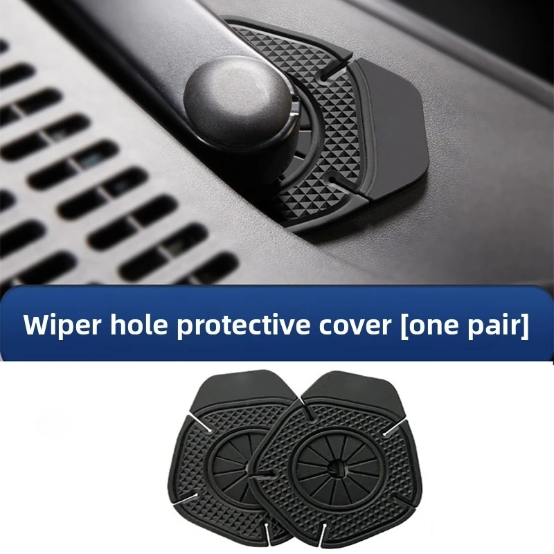 

Для GEELY Monjaro KX11 Xingyue L 2024 2025 2 шт. Защитный чехол для отверстия стеклоочистителя автомобиля, силиконовый отверстие для рычага стеклоочистителя, пылезащитная накладка