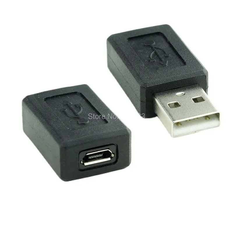 1 шт./лот Новый Переходник USB штырь-гнездо Micro конвертер USB-Кабель-адаптер черный