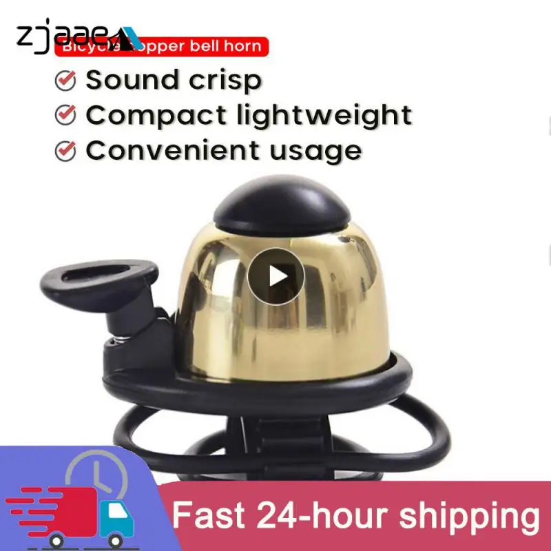 

Pure Copper Bell Bicycle Bell Applicable Maximum Handlebar Retro Copper Bell Sound Quality Crisp Road Bicycle Bell Accessories