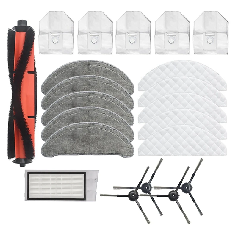 

For ROIDMI EVE Plus Vacuum Cleaner Parts Main Brush HEPA Filter Dust Bag Disposable Wipes Repetitive Wipes Accessories