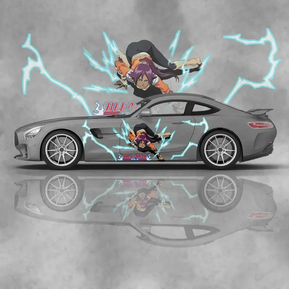 Shihouin Yoruichi аниме наклейки на кузов автомобиля Itasha виниловая боковая наклейка