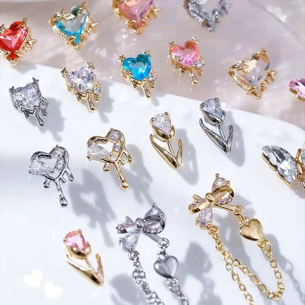 

3D маникюрные украшения для ногтей в виде сердца