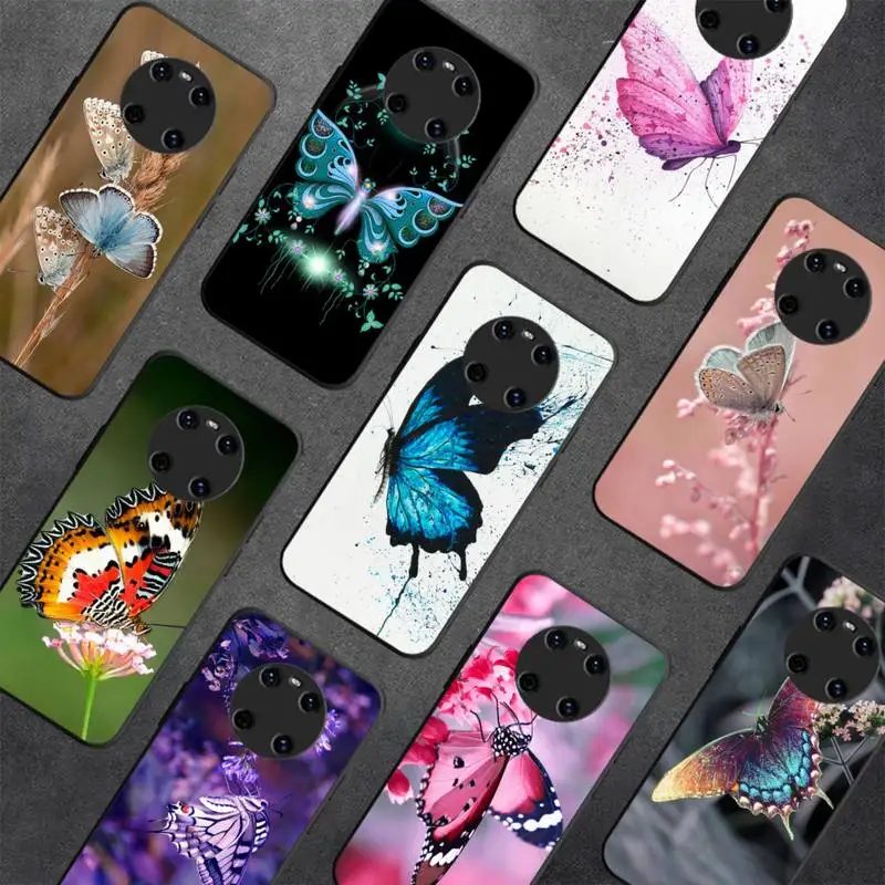 

Beautiful Butterfly Phone Case for Redmi 8 9 9A for Samsung J5 J6 Note9 for Huawei NOVA3E Mate20lite cover