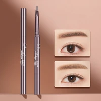 natural triangle eyebrow pen double head brow tint eye makeup long lasting automatic rotation easy wear beauty cosmetics tools