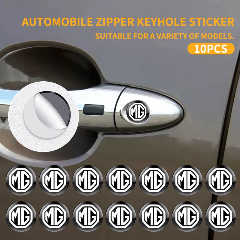 2/5/10 шт., декоративные наклейки на дверную ручку автомобиля, 15 мм