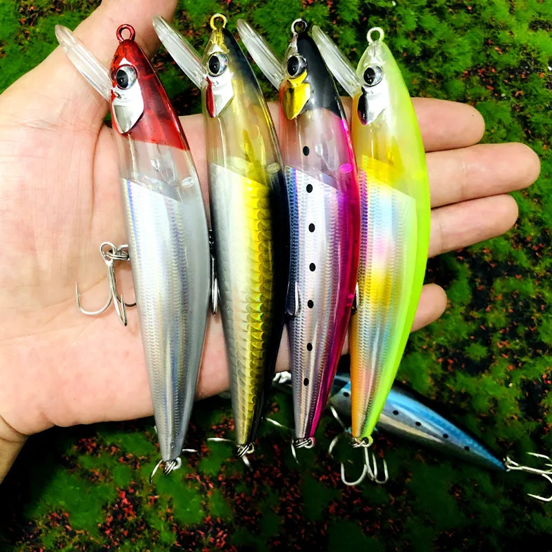 Рыболовная Приманка в форме гольяна со вспышкой 120 мм 38 г Тонущая рыболовная