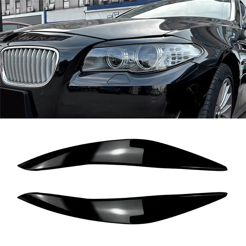 Блестящая черная лента для передней фары BMW 5-Series F10 F11 2011-2014