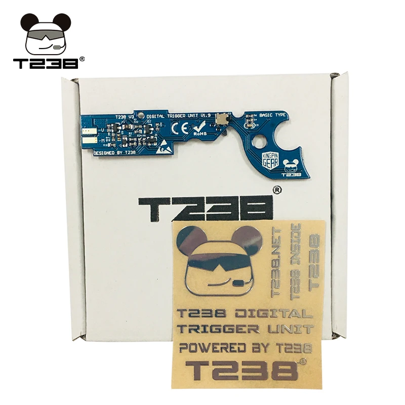 T238 Digital Trigger Unit V3-1.9 Programmable MOSFET for AIRSOFT and Gel Ball Gearbox V3 with Overheat Protection &amp Auto-loading |