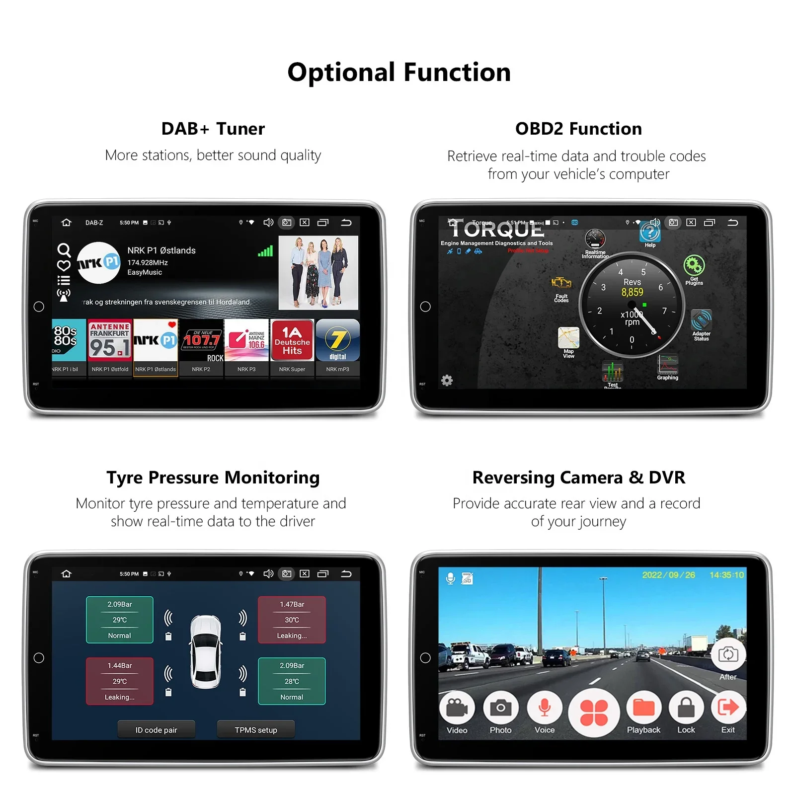 XTRONS Универсальный 10 1-дюймовый вращающийся QLED сенсорный экран 2 Din Android