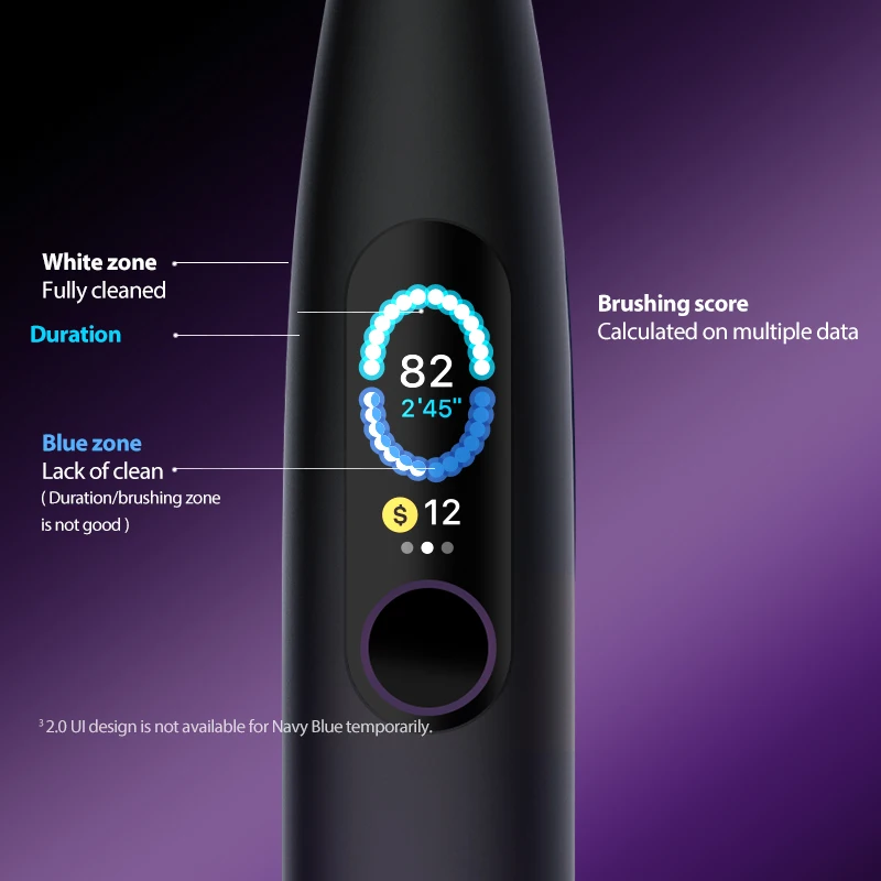 Oclean X Pro Умный Соник Электрический Зубная щётка Набор IPX7 Ультразвук Отбеливатель
