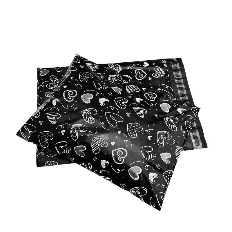 Kup 30 Sztuk Kolory Torby Ekspresowe 26X37cm Plaid/GoldPoint/różowy Czarne Serce Projektant Z Poli Pocztówki Koperty Wysyłkowe Najwyższej Jakości Torebki Z Nadrukiem