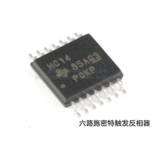 10PCS , SN74HC14PWR TSSOP-14 Six-way Schmitt Trigger Inverter Logic Chip