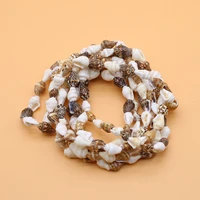 natural seashells beads beaded conches cowries charms loose spacer beads for jewelry making diy bracelets necklaces accessories