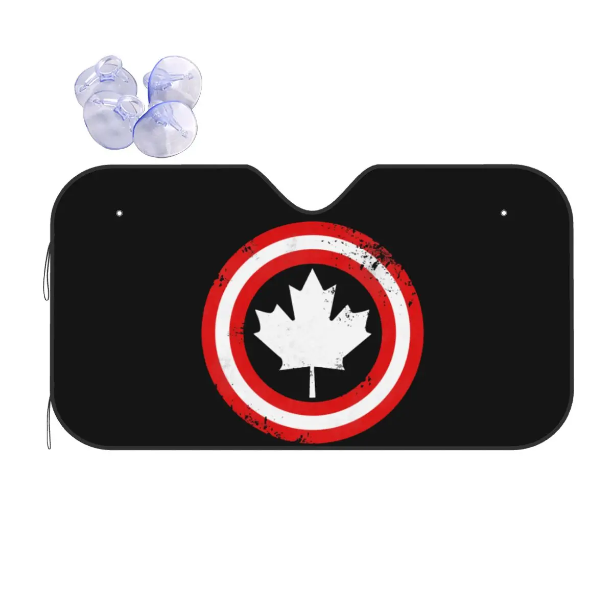 

Captain Canada White Leaf Sunshade Windscreen Universal Car Front Window Visor 76x140cm Sun Visor Solar Protect