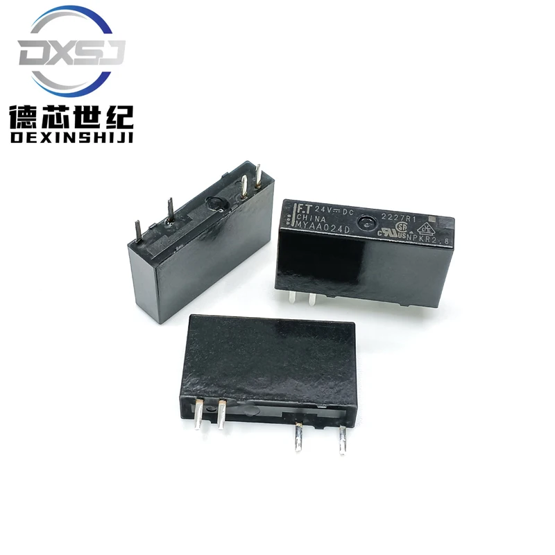 Оригинальное силовое реле Fujitsu Takamizawa MYAA024D MYAA005D Реле 24 В 4-контактное 5 А