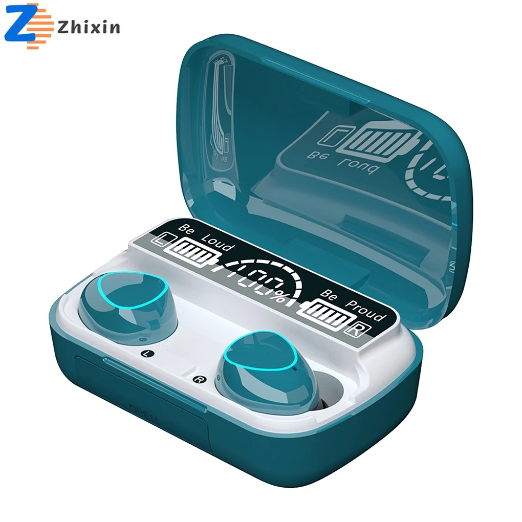 

2022 популярная bluetooth-гарнитура M10, двойная гарнитура, Спортивная сенсорная мини-гарнитура с цифровым дисплеем 5,1