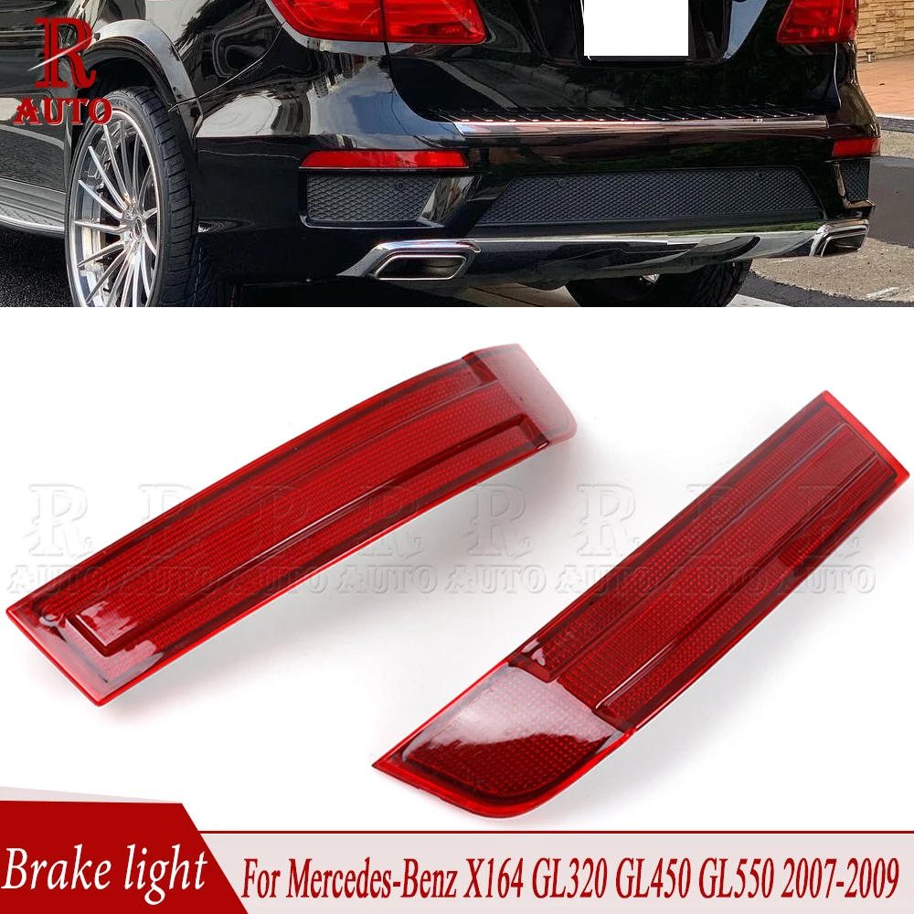 

Left Right Warn Light Red Lens Rear Bumper Light For Mercedes Benz X164 GL320 GL450 GL550 2007 2008 2009 1648201174 1648201274