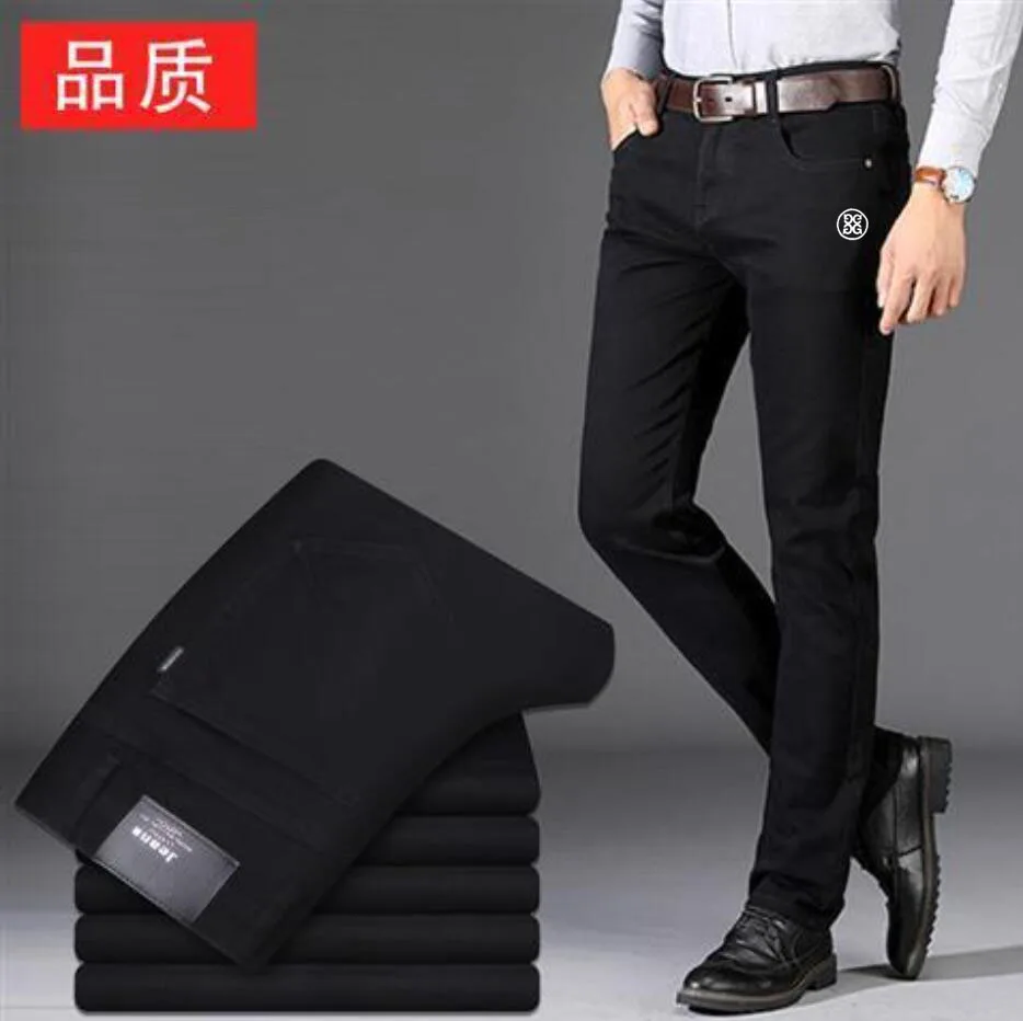 Men Golf Pants Fashion Business Casual Trousers Classic Style Slim Fit Soft Golf Trousers Male Advanced Stretch Pants Golf Wear