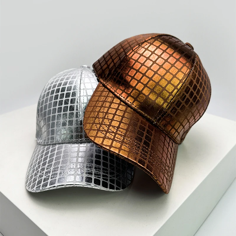 Бейсболка унисекс в клетку светоотражающая Кепка От Солнца универсальная стиле