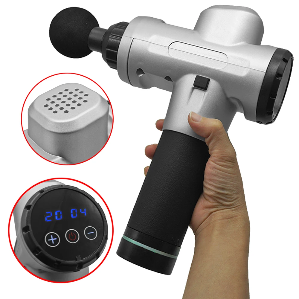 

Factory Wholesale Electrical Cordless Deep Vibrating Tissue Fascia Muscle Massager Gun